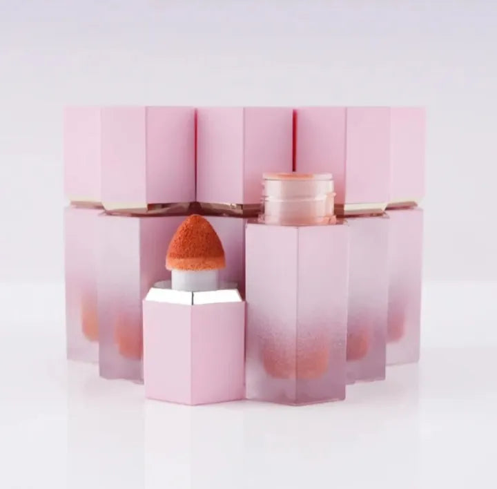 Beautious Pack of 1 Air Cushion Liquid Blush Natural Long Lasting Matte Cheek Liquid Blusher Makeup-Random shade