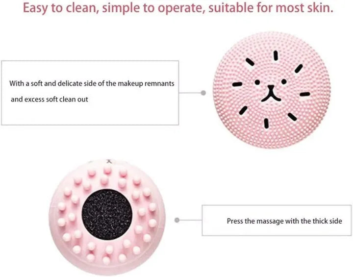 Octopus Shape Small Silicone Facial Cleansing Brush, Face Pore Cleaning, Oil Removal, Beauty Massage, Makeup Cleaner, Cleanser