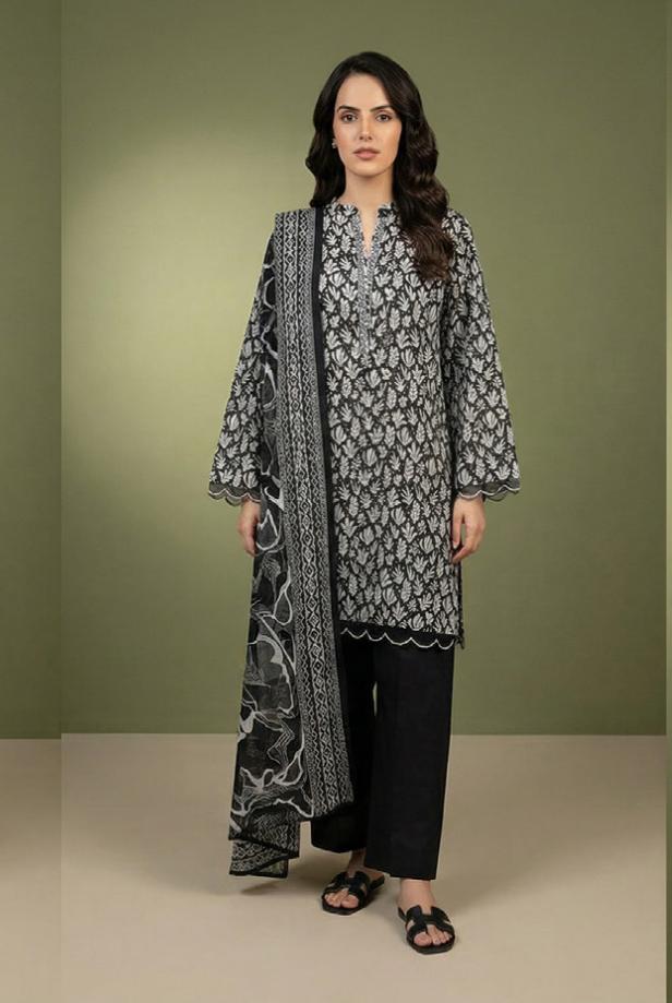 BLACK & WHITE  LAWN  UNSTITCHED COLLECTION 2026 VOLUME 02🌸