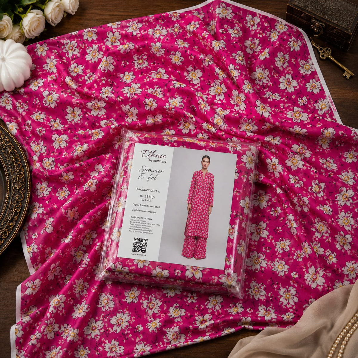 ETHNIC l Digital Printed Lawn 2 pc unstitched