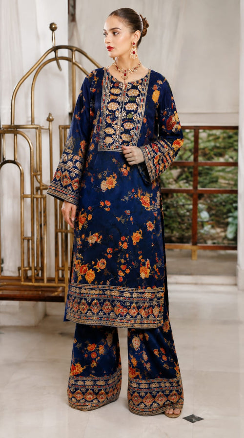 Aneela's Collection 3 Pc Unstitched Fancy Lawn Suit