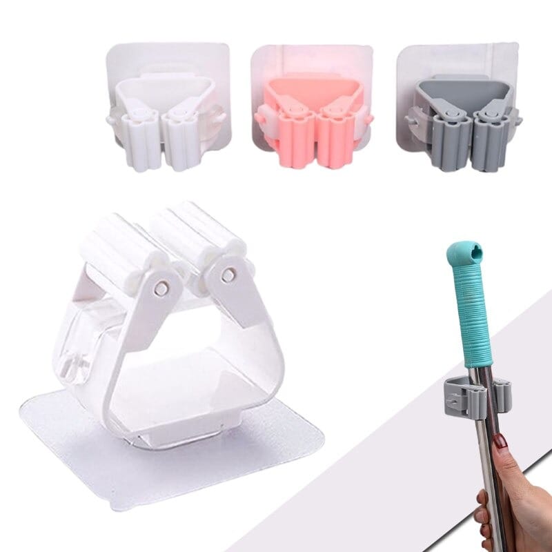 New Wall Mounted Mop Organizer Holder / Brush Broom Hanger