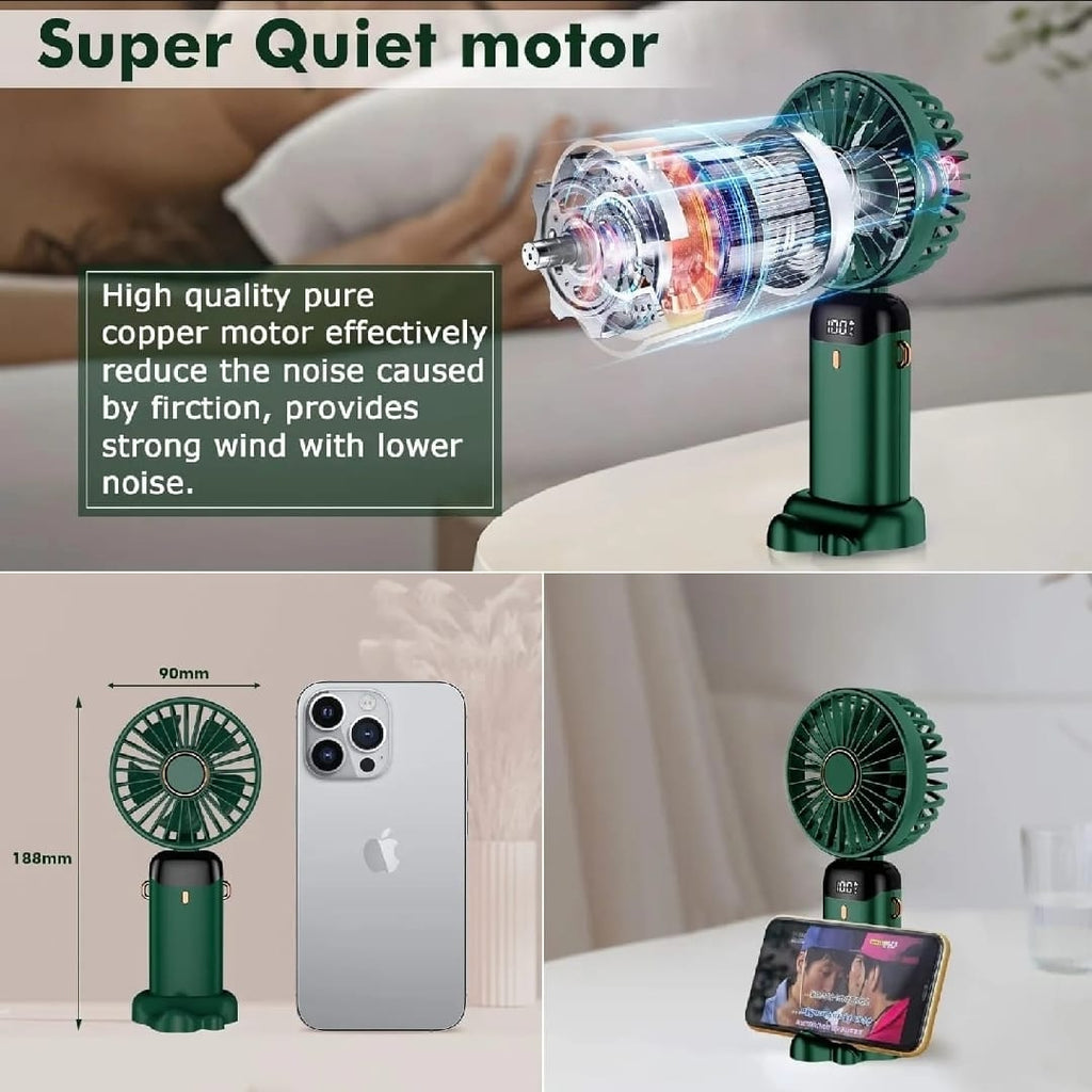 Portable Handheld Fan, Mini Fan Type-C Rechargeable