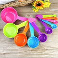 10 Pcs Measuring Spoons - Measuring Cups KIT, Multicolor