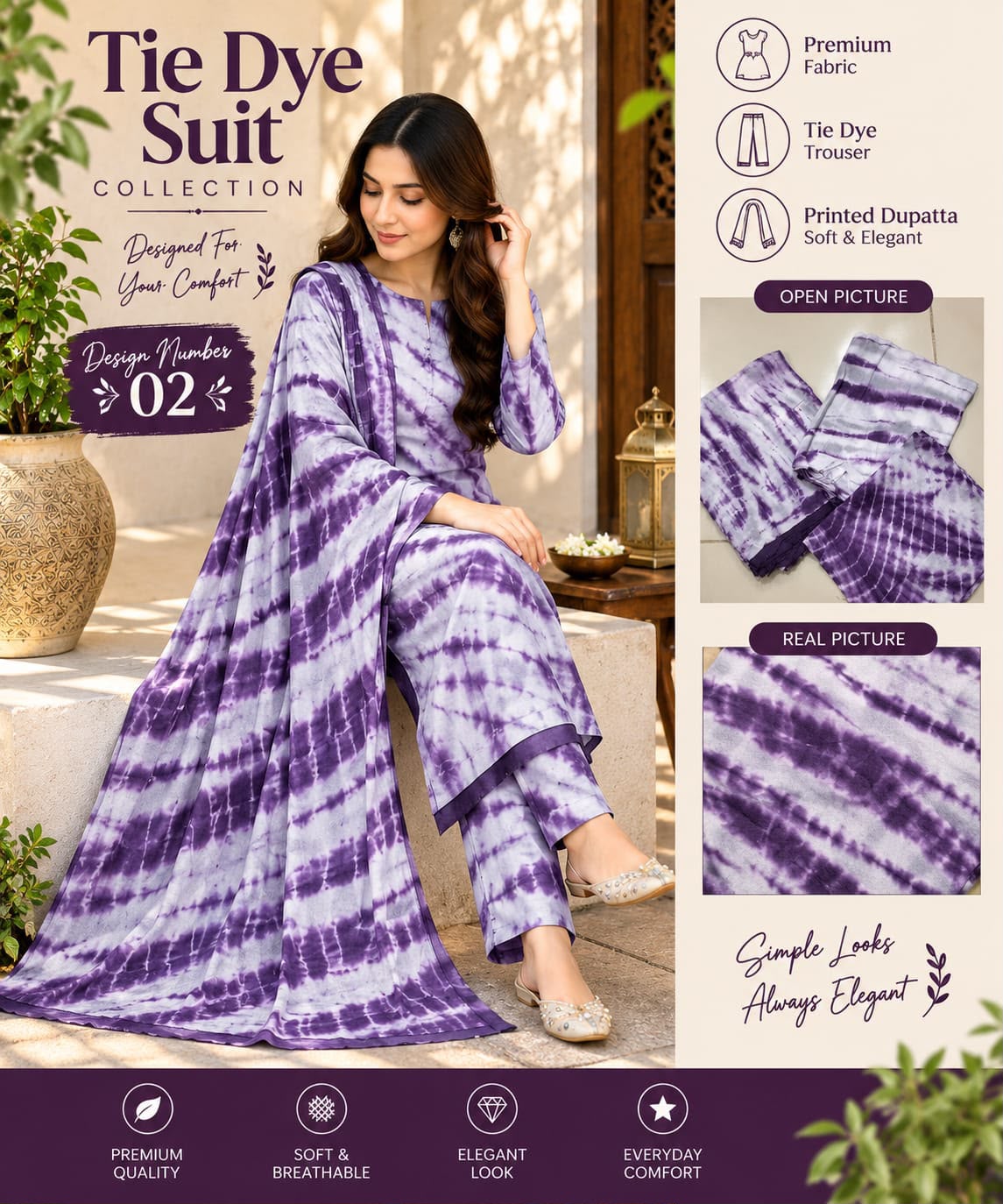 Turkish Wear 3pc Unstitched Linen Suits