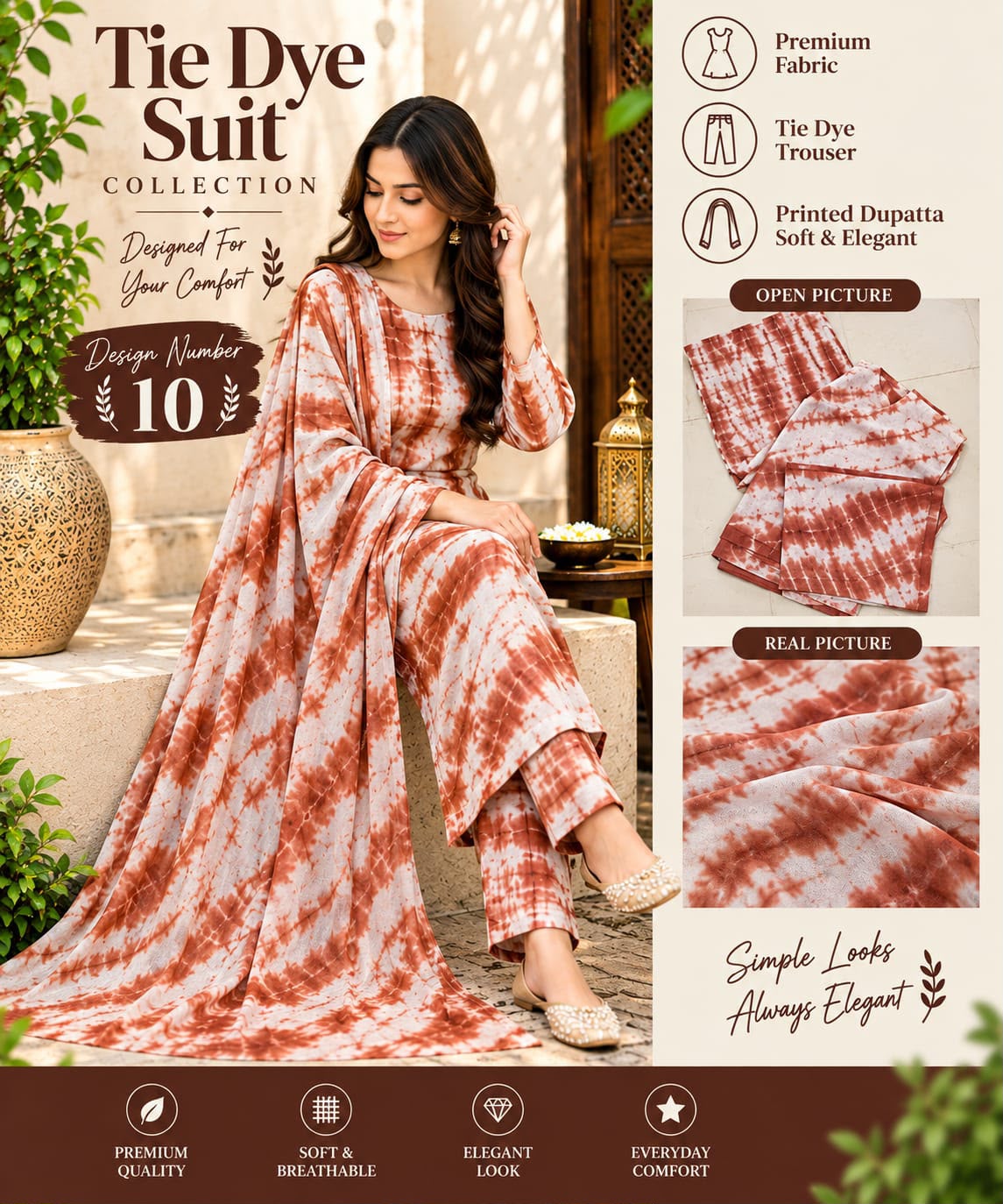 Turkish Wear Unstitched 3pc Linen Suit