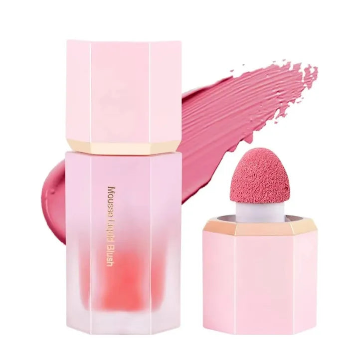 Beautious Pack of 1 Air Cushion Liquid Blush Natural Long Lasting Matte Cheek Liquid Blusher Makeup-Random shade