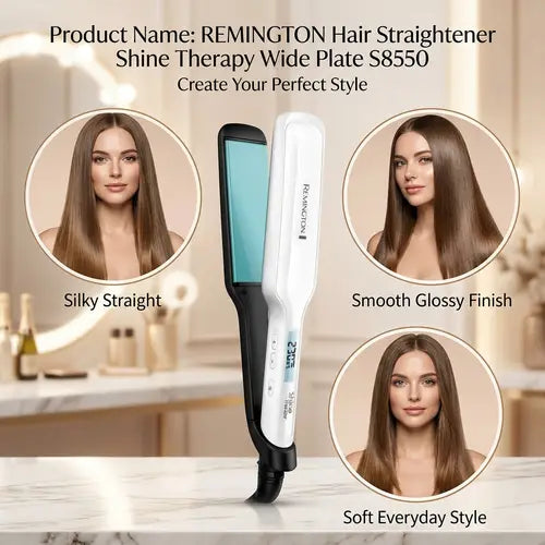 REMINGTON S8500 HAIR STRAIGHTENER SHINE THERAPY
